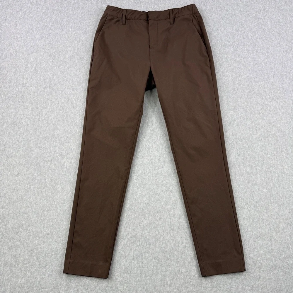 BYLT Pants Mens 32x30 Brown Slim Fit Executive Performance Chino Trousers Work
